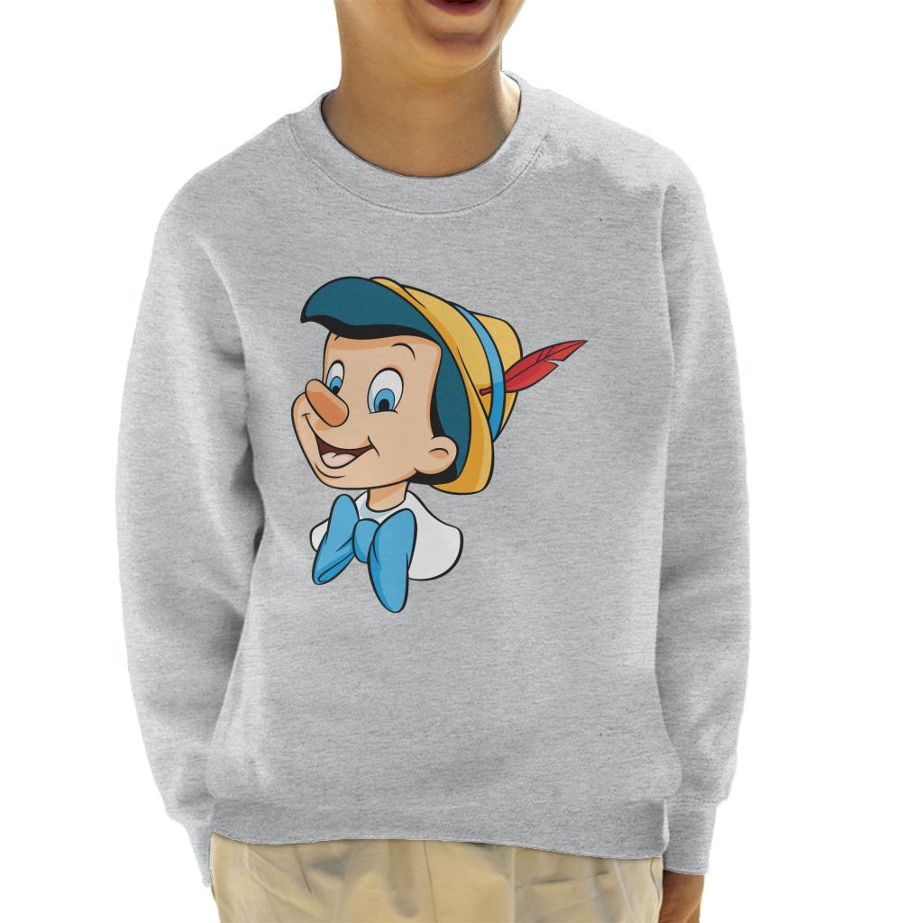 Disney Pinocchio Bow Tie Smile Kid's Sweatshirt-ALL + EVERY