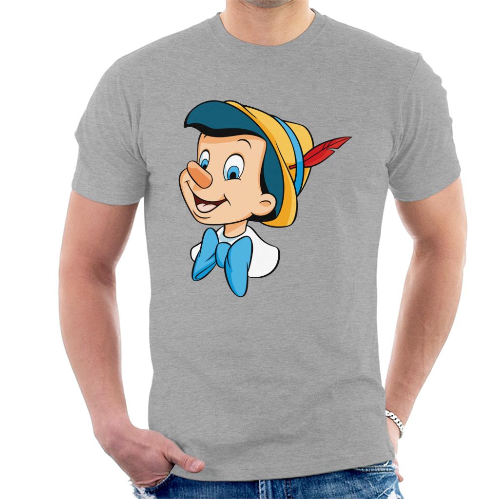 Disney Pinocchio Bow Tie Smile Men's T-Shirt-ALL + EVERY