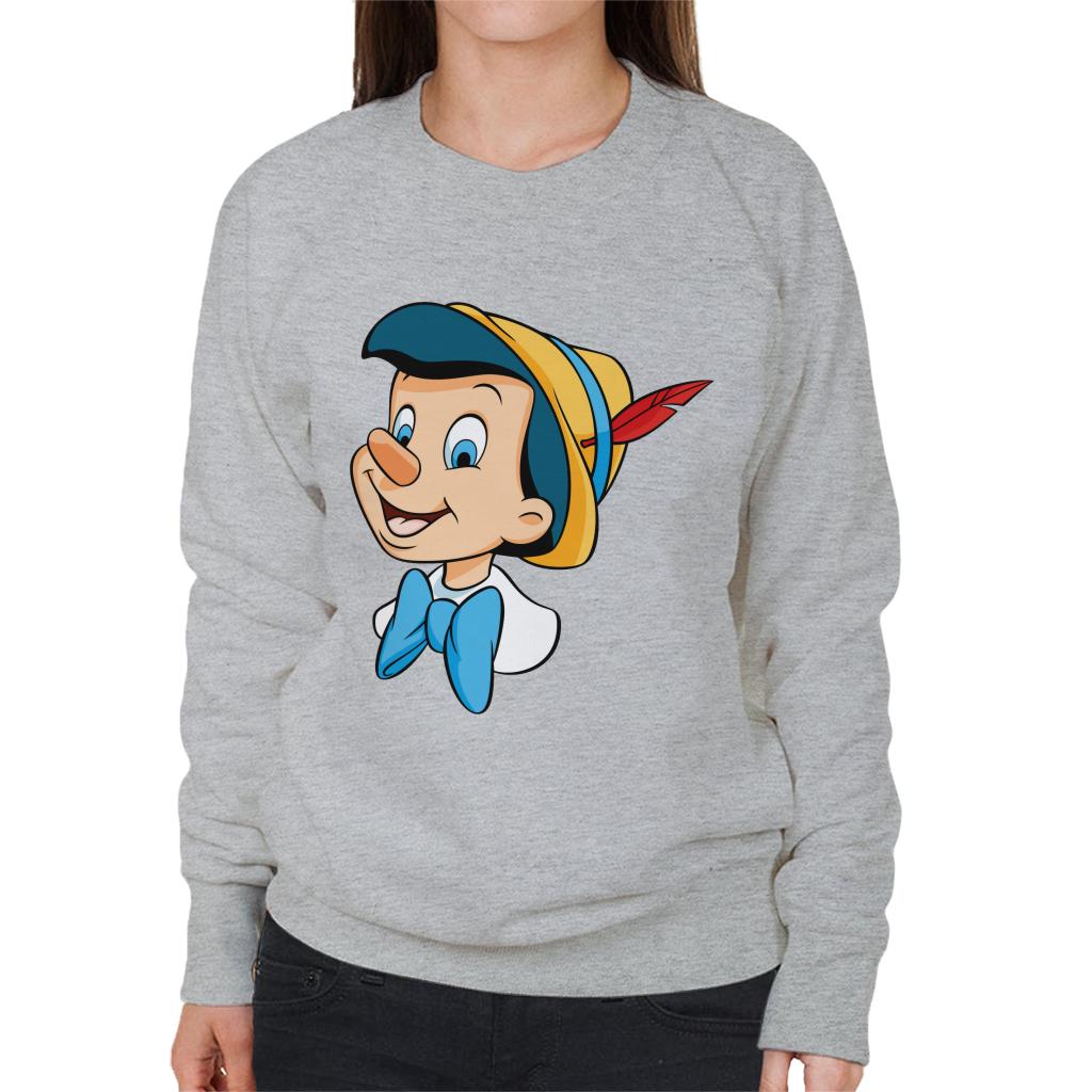 Disney Pinocchio Bow Tie Smile Women's Sweatshirt