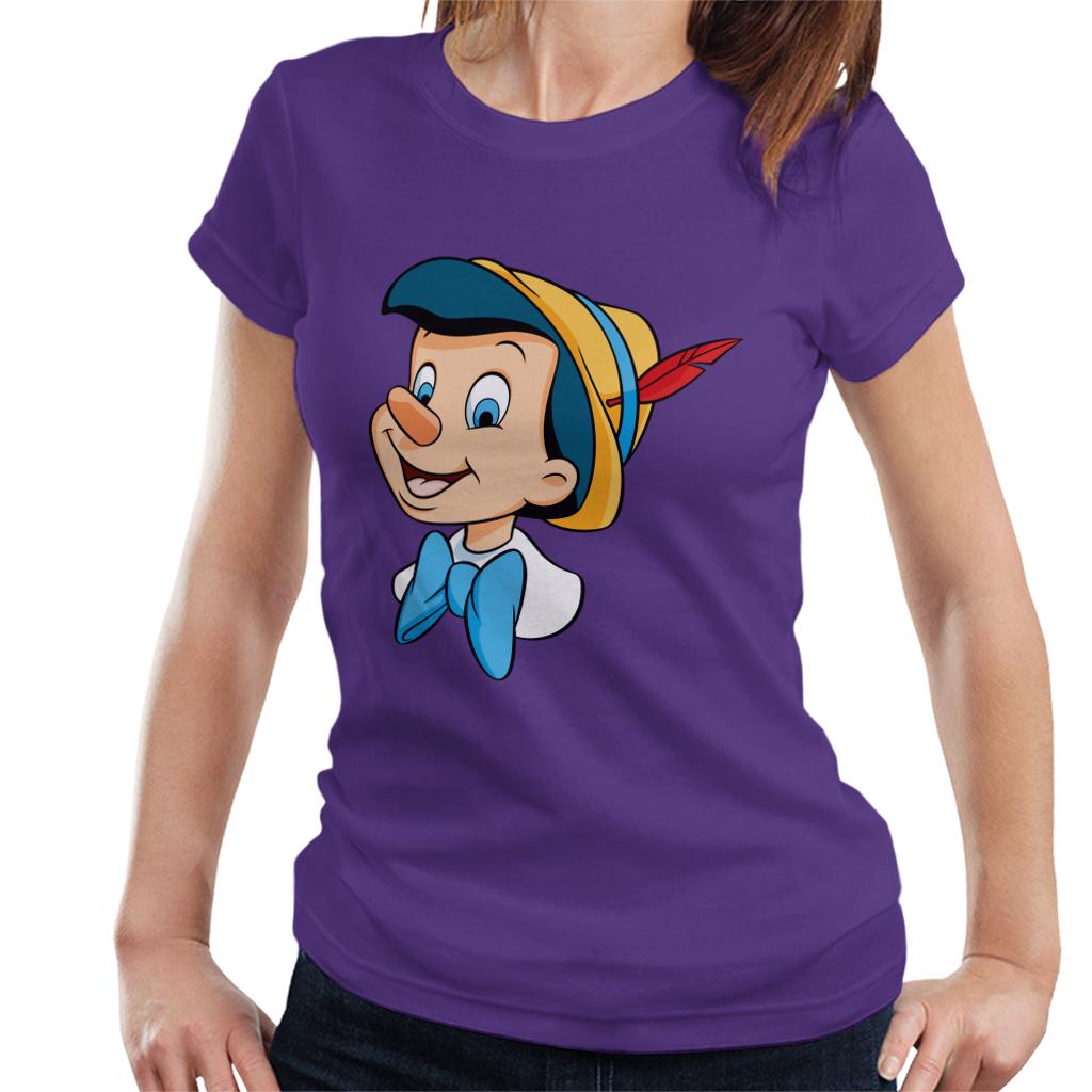 Disney Pinocchio Bow Tie Smile Women's T-Shirt-ALL + EVERY
