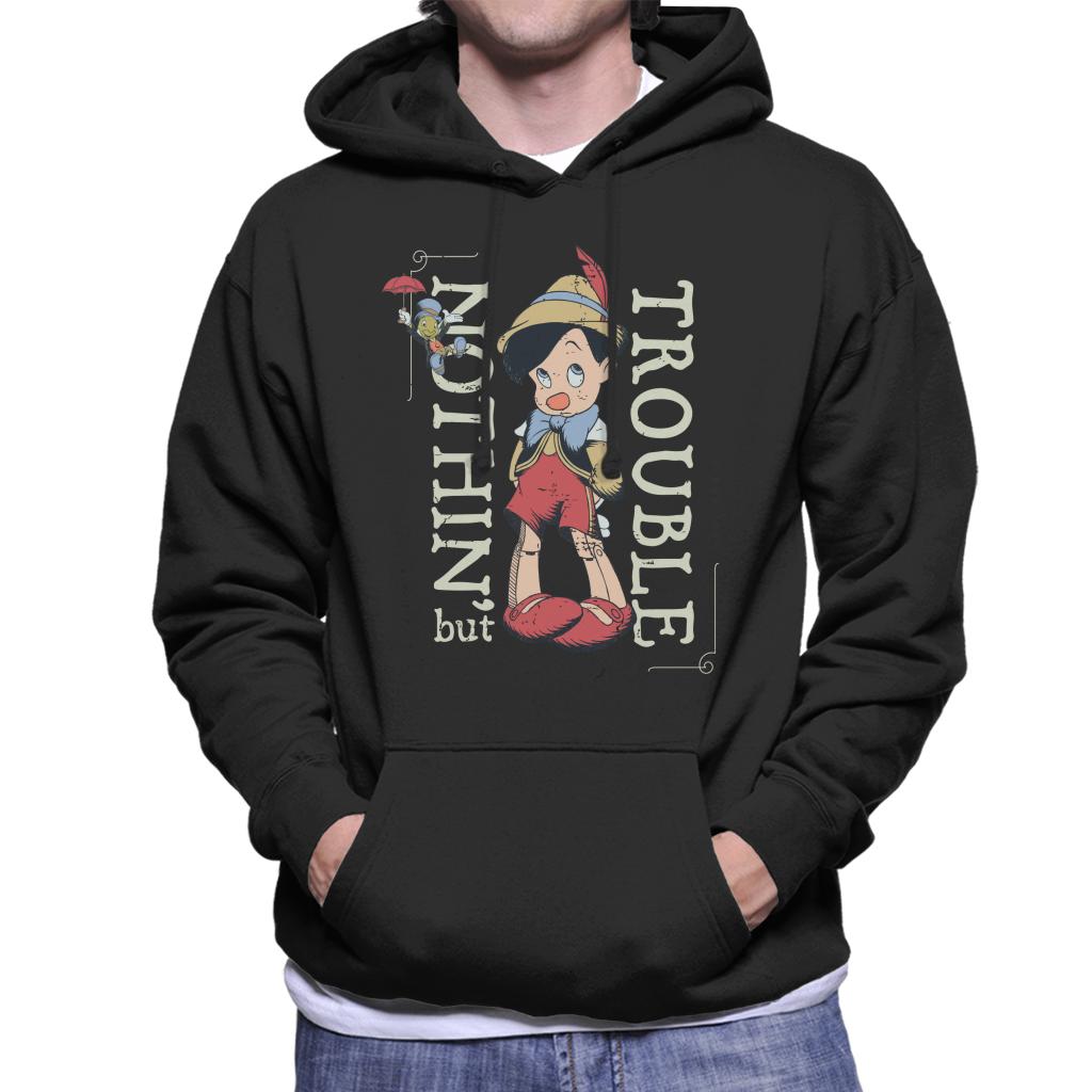 Disney Pinocchio Nothing But Trouble Men's Hooded Sweatshirt