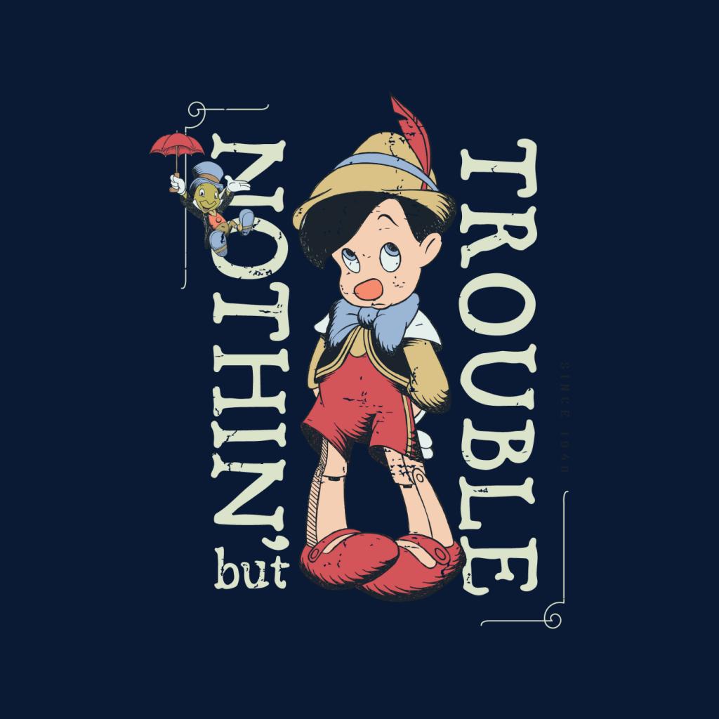 Disney Pinocchio Nothing But Trouble Men's T-Shirt-ALL + EVERY