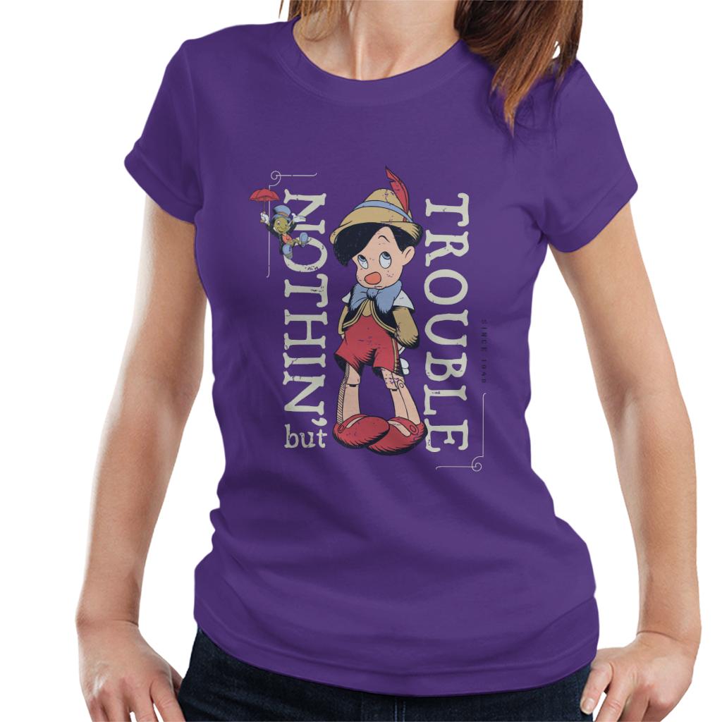 Disney Pinocchio Nothing But Trouble Women's T-Shirt-ALL + EVERY