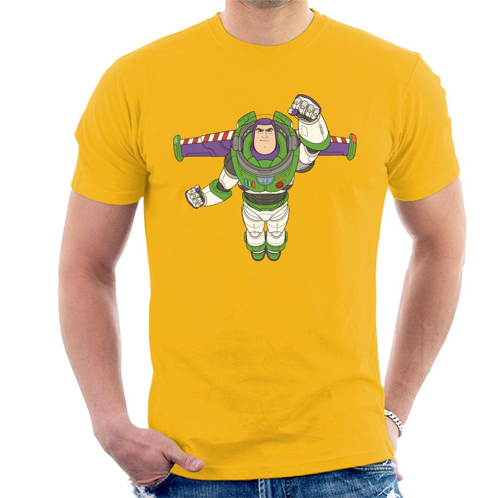 Disney Toy Story Buzz Lightyear Flight Pose Men's T-Shirt-ALL + EVERY