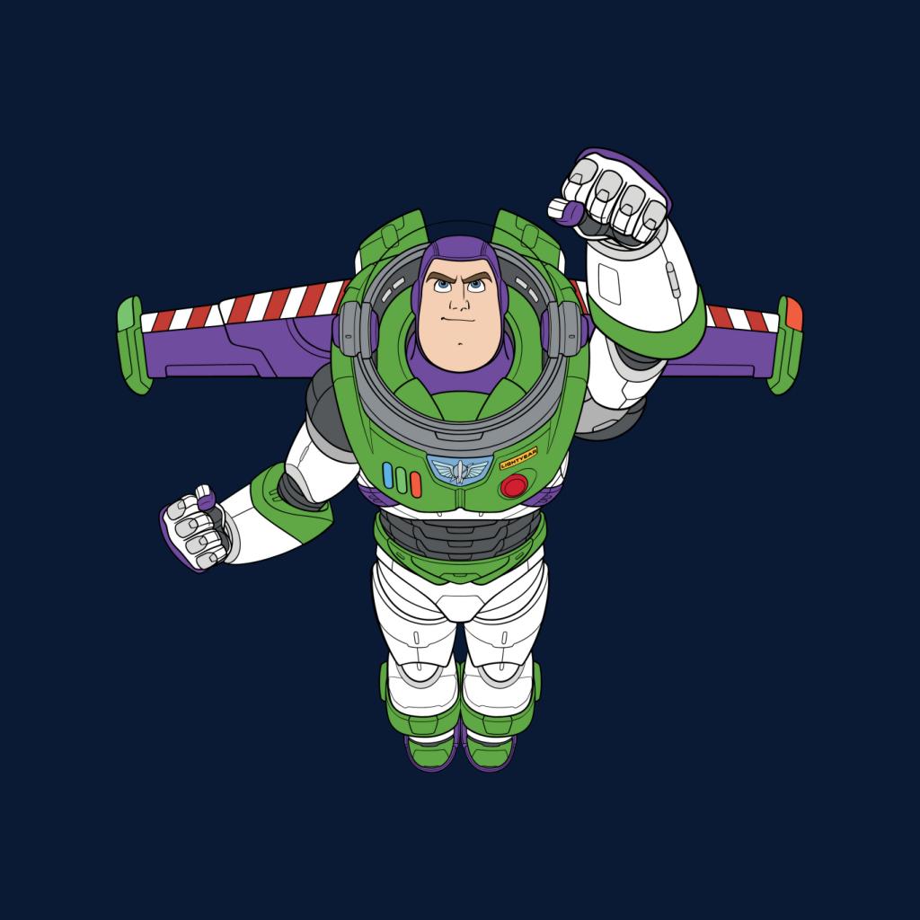 Disney Toy Story Buzz Lightyear Flight Pose Women's Sweatshirt-ALL + EVERY