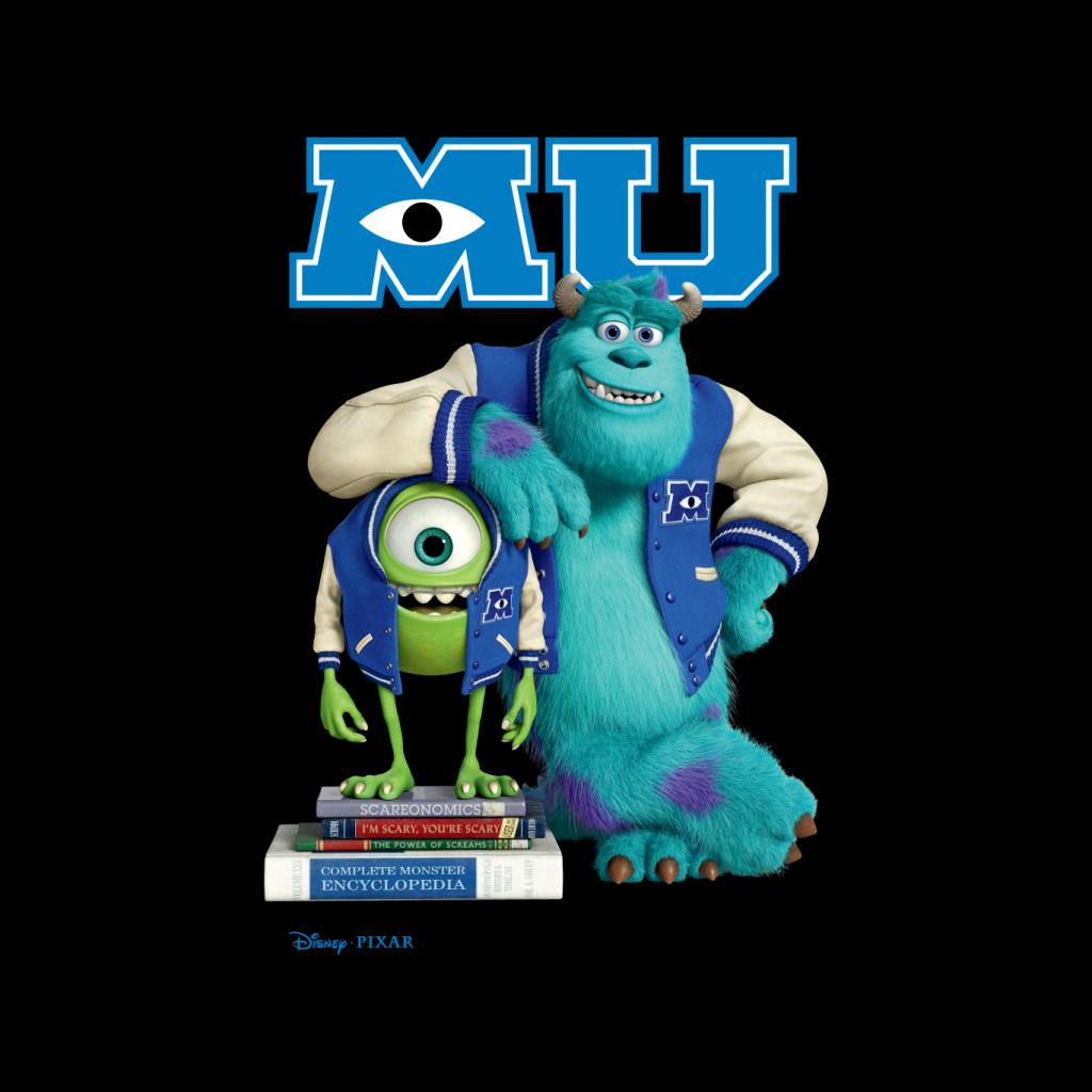 Disney Monsters University Sulley Leaning On Mike Men's T-Shirt-ALL + EVERY