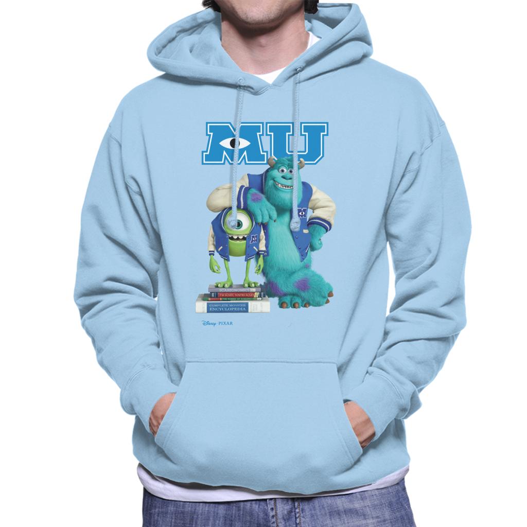 Disney Monsters University Sulley Leaning On Mike Men's Hooded Sweatshirt-ALL + EVERY