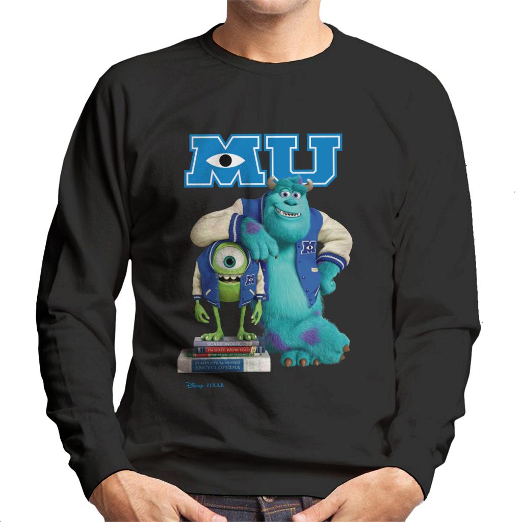 Disney Monsters University Sulley Leaning On Mike Men's Sweatshirt-ALL + EVERY