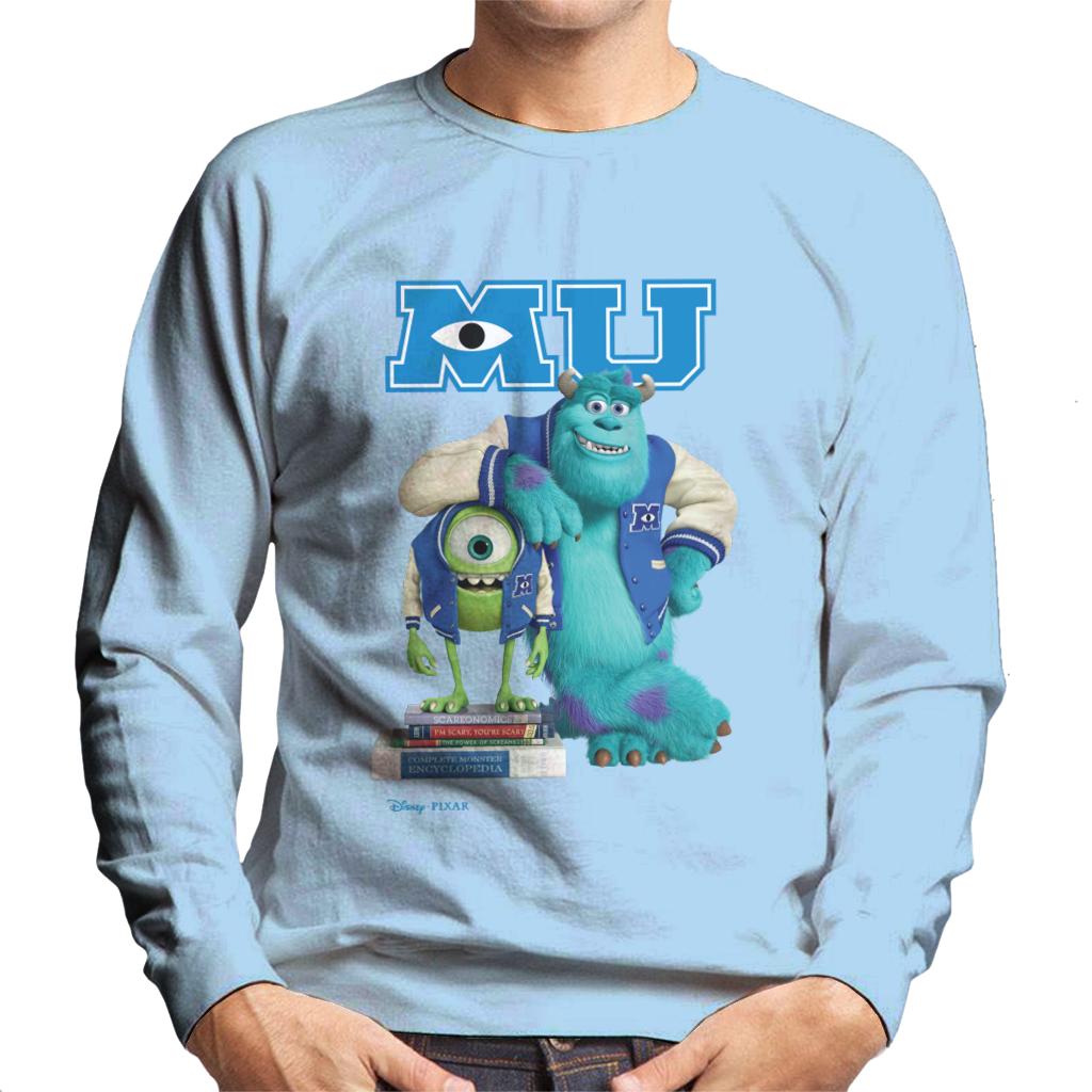 Disney Monsters University Sulley Leaning On Mike Men's Sweatshirt-ALL + EVERY