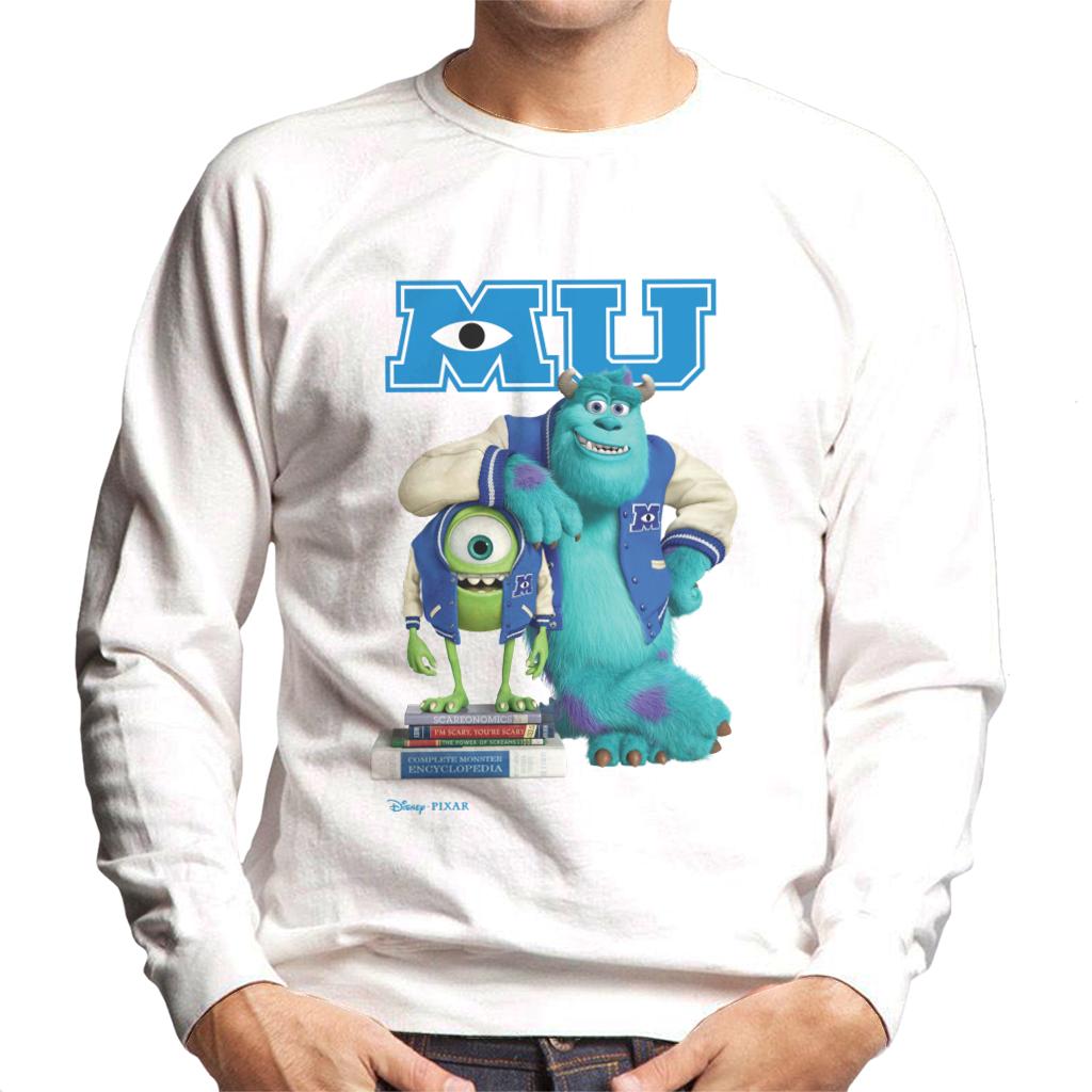 Disney Monsters University Sulley Leaning On Mike Men's Sweatshirt-ALL + EVERY