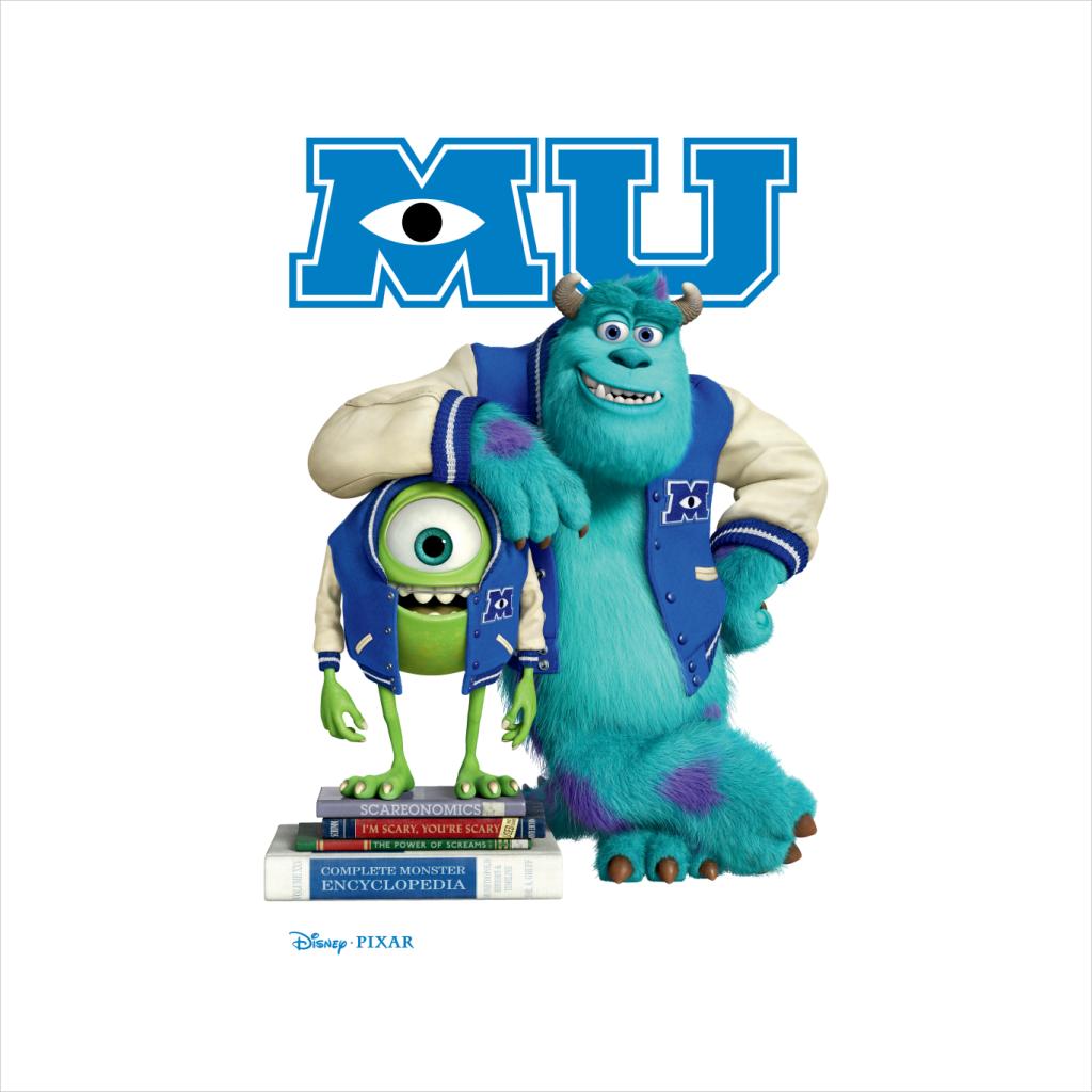 Disney Monsters University Sulley Leaning On Mike Men's T-Shirt-ALL + EVERY