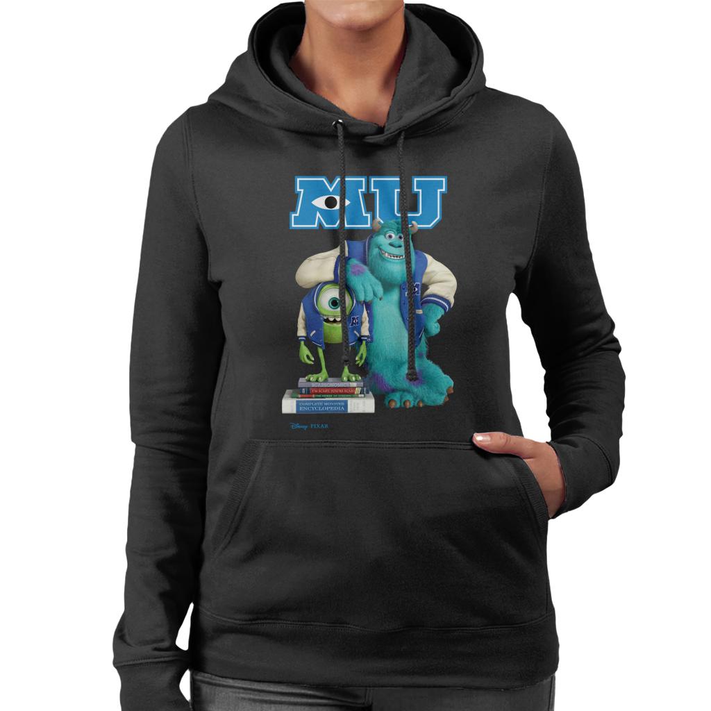 Disney Monsters University Sulley Leaning On Mike Women's Hooded Sweatshirt-ALL + EVERY