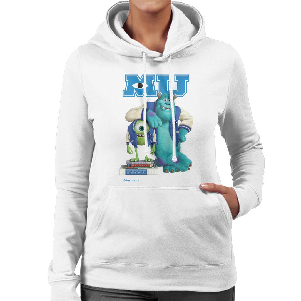 Disney Monsters University Sulley Leaning On Mike Women's Hooded Sweatshirt-ALL + EVERY