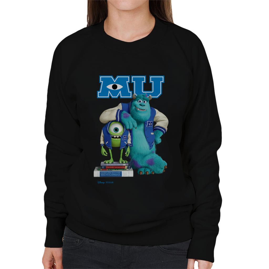 Disney Monsters University Sulley Leaning On Mike Women's Sweatshirt-ALL + EVERY