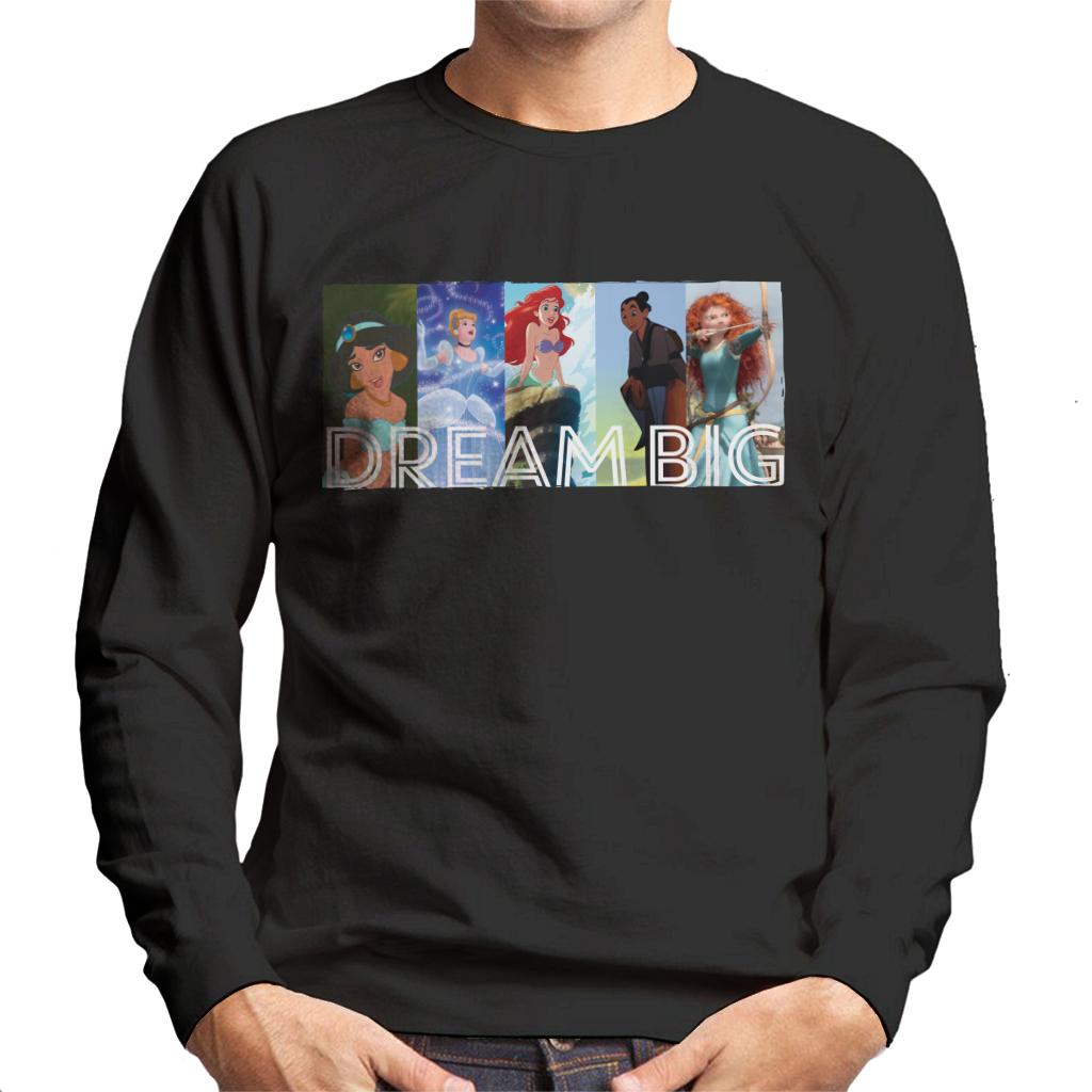 Disney Dream Big Princesses Men's Sweatshirt-ALL + EVERY