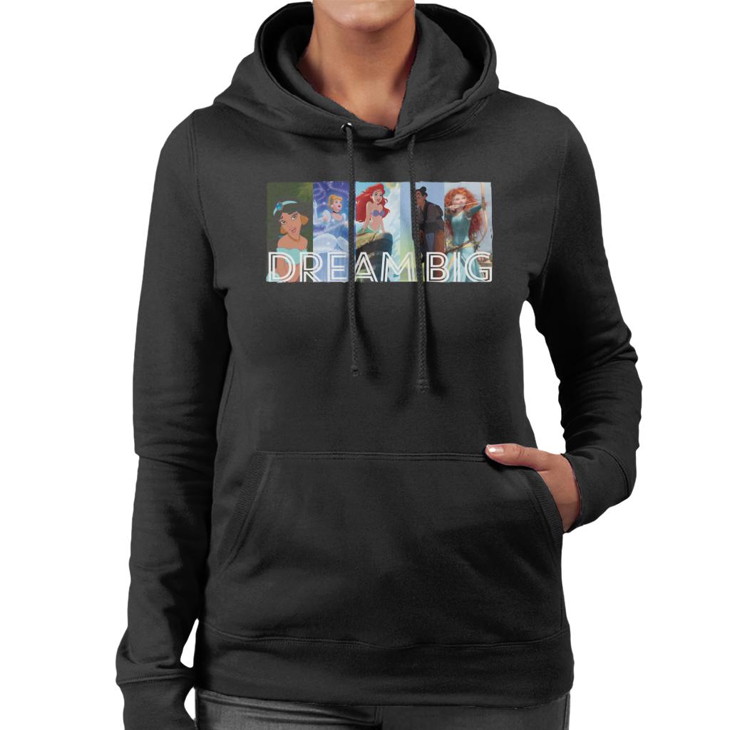 Disney Dream Big Princesses Women's Hooded Sweatshirt-ALL + EVERY