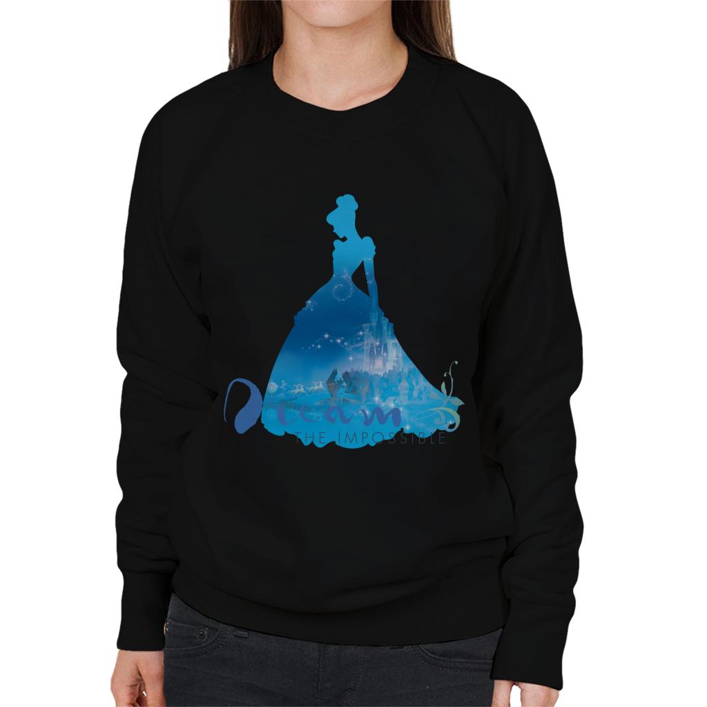 Disney Dream The Impossible Cinderella Women's Sweatshirt-ALL + EVERY