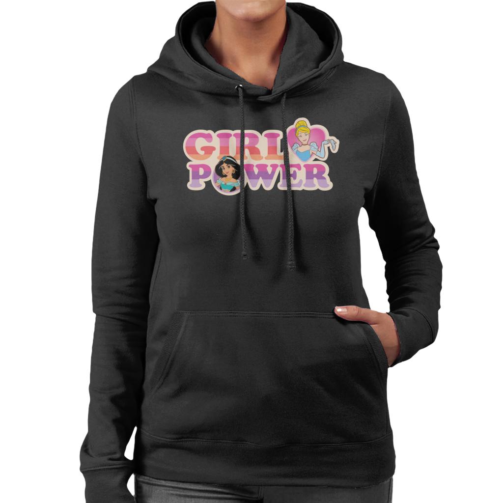 Disney Princesses Girl Power Cinderella And Jasmine Women's Hooded Sweatshirt