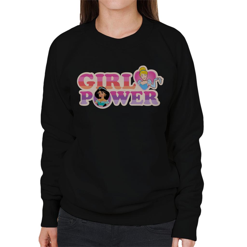 Disney Princesses Girl Power Cinderella And Jasmine Women's Sweatshirt