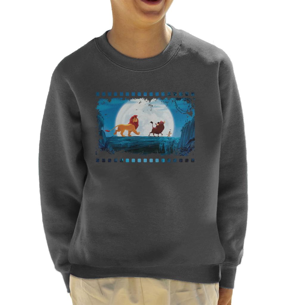 Disney The Lion King Simba Timon Pumbaa Film Strip Kid's Sweatshirt-ALL + EVERY