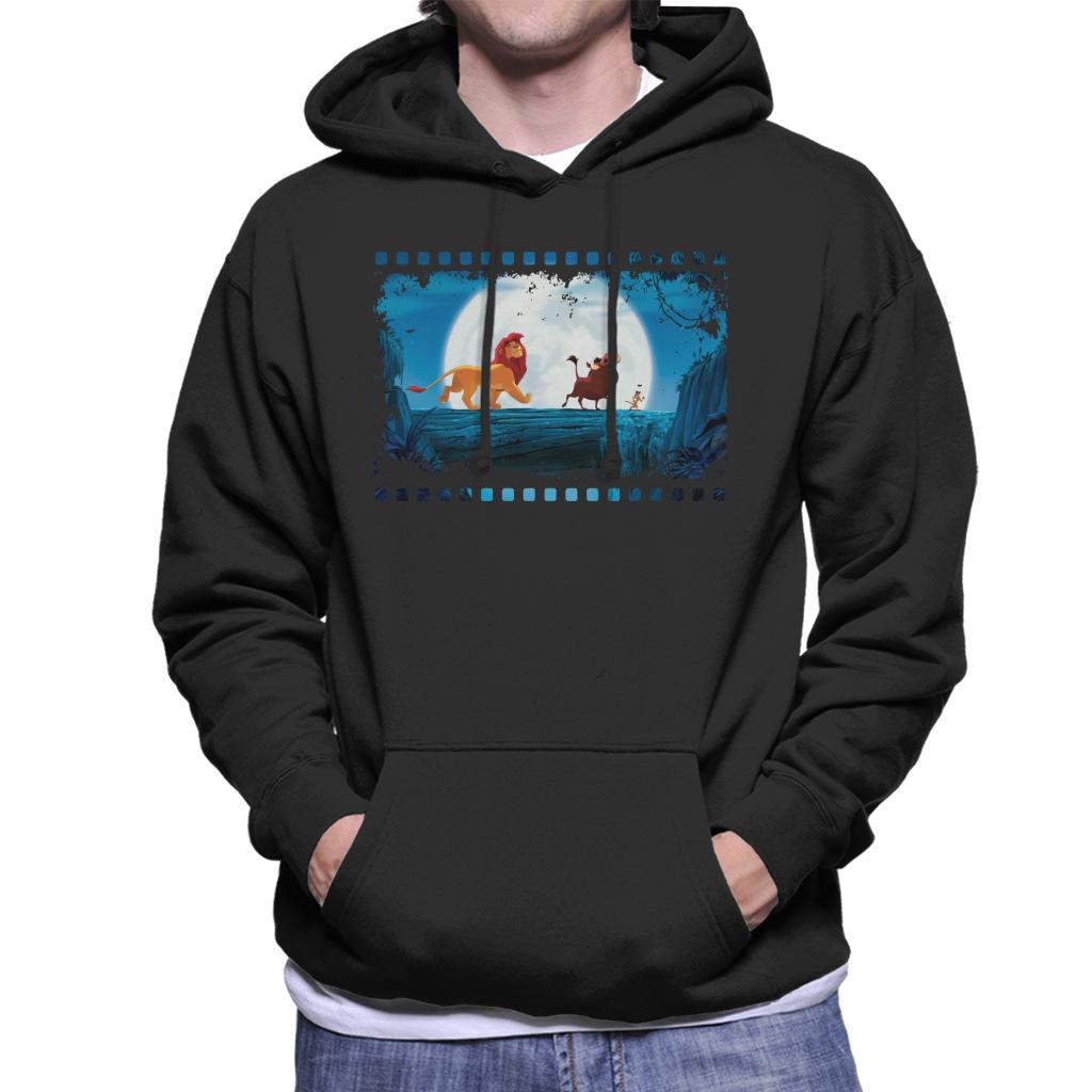 Disney The Lion King Simba Timon Pumbaa Film Strip Men's Hooded Sweatshirt