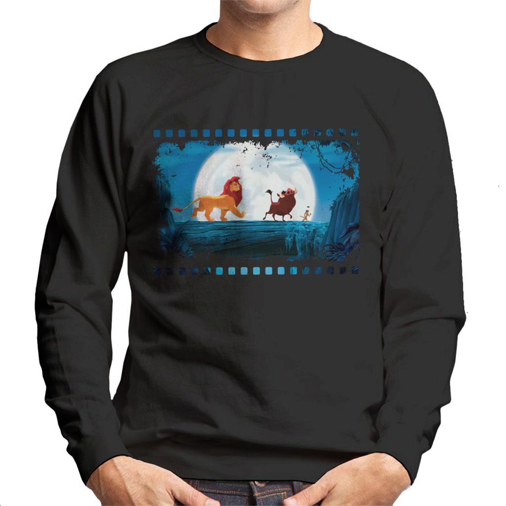 Disney The Lion King Simba Timon Pumbaa Film Strip Men's Sweatshirt