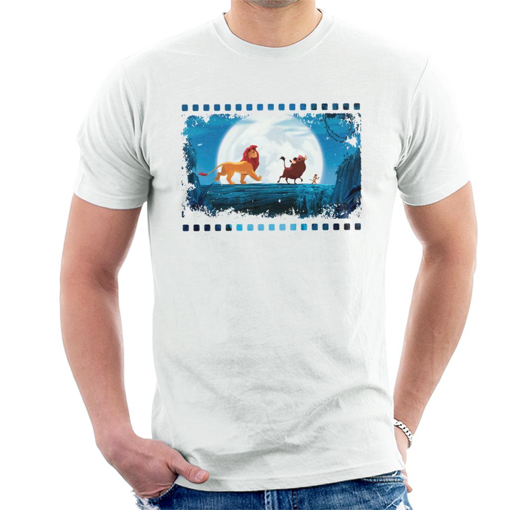 Disney The Lion King Simba Timon Pumbaa Film Strip Men's T-Shirt-ALL + EVERY