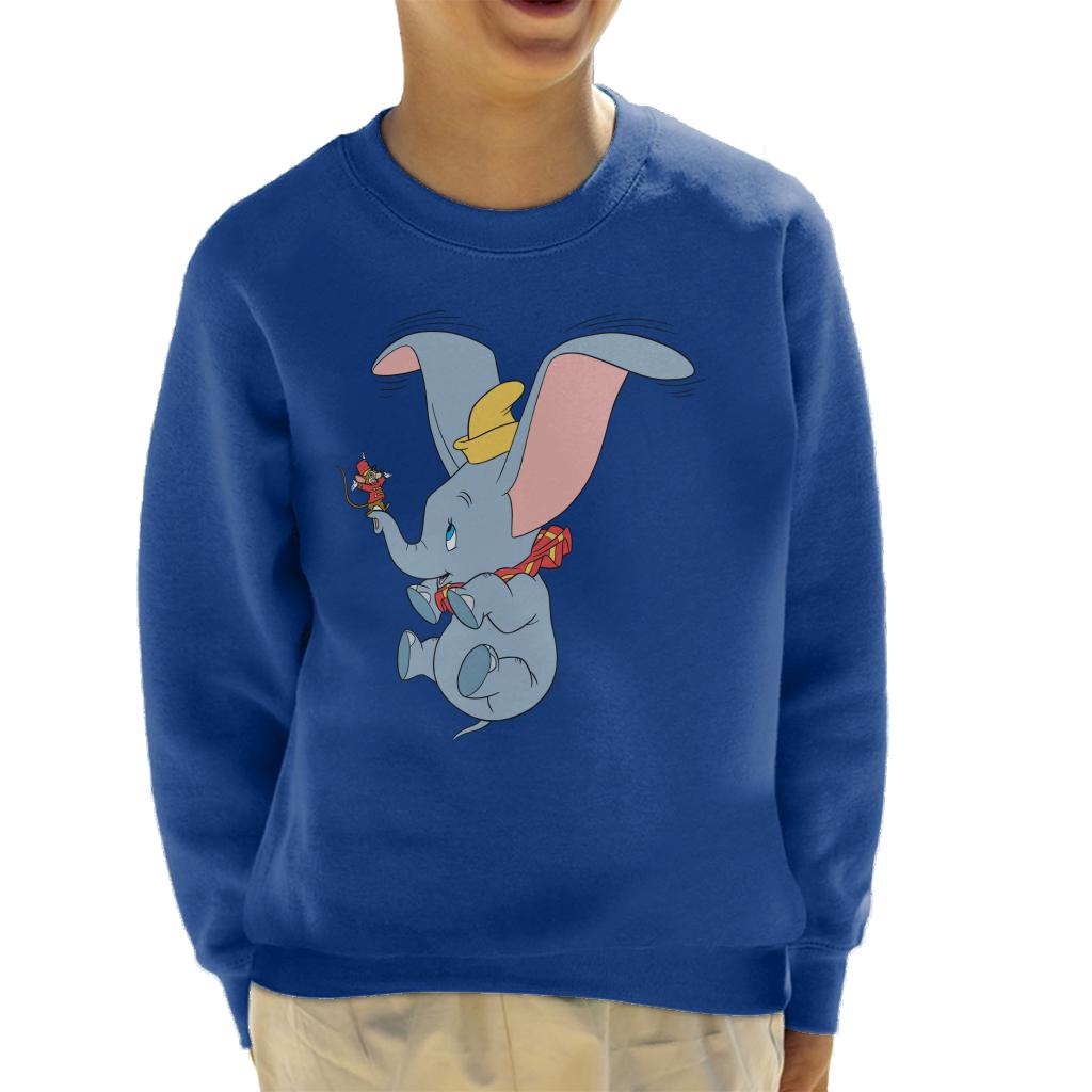 Blue Dumbo Sweatshirt Disney Dumbo And Timothy Q Mouse Scene All+