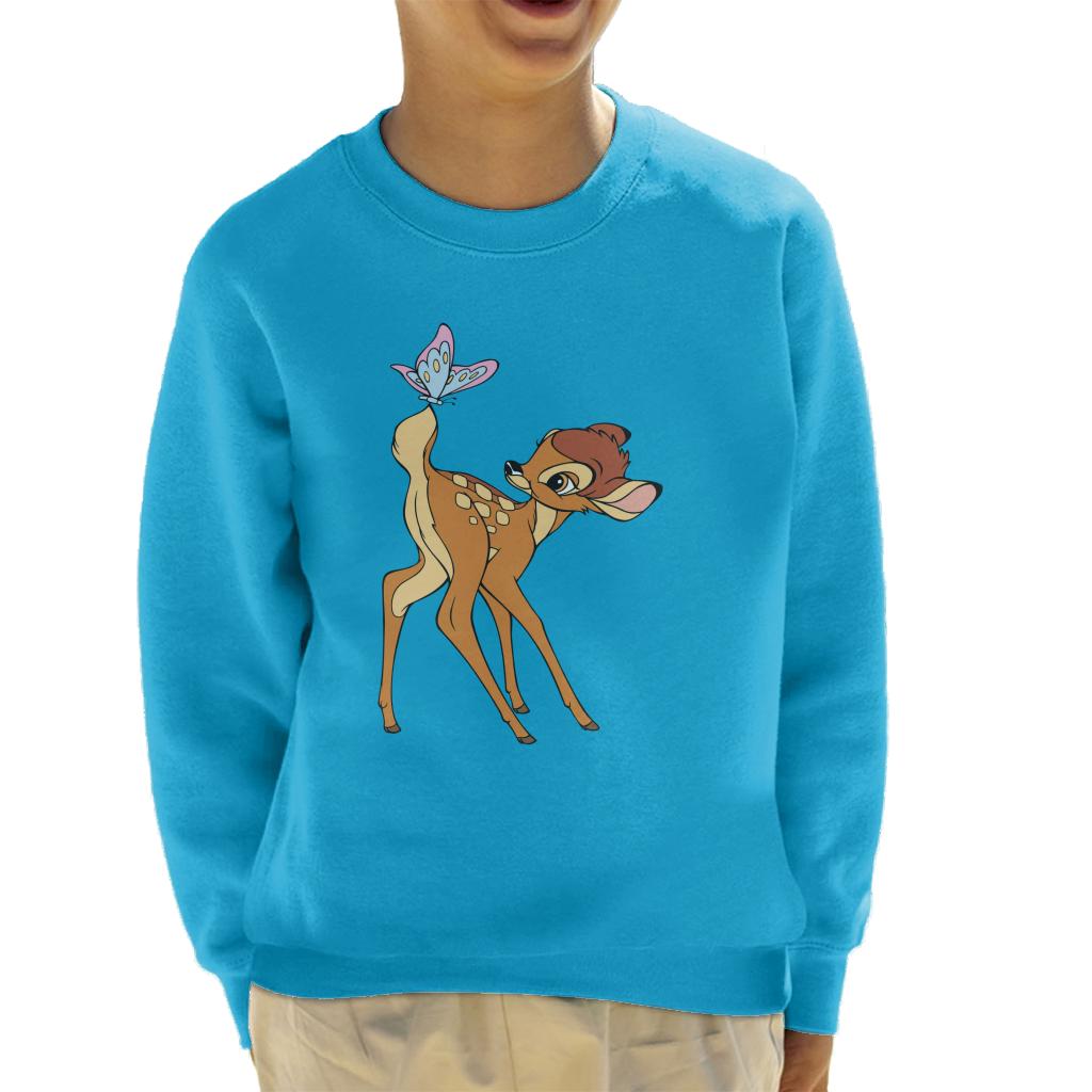 Disney Bambi Butterfly On Tail Kid's Sweatshirt-ALL + EVERY