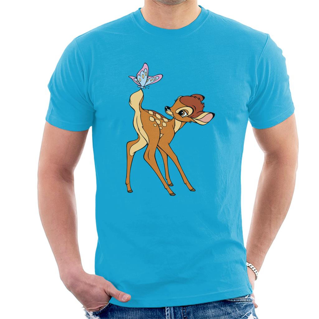 Disney Bambi Butterfly On Tail Men's T-Shirt-ALL + EVERY