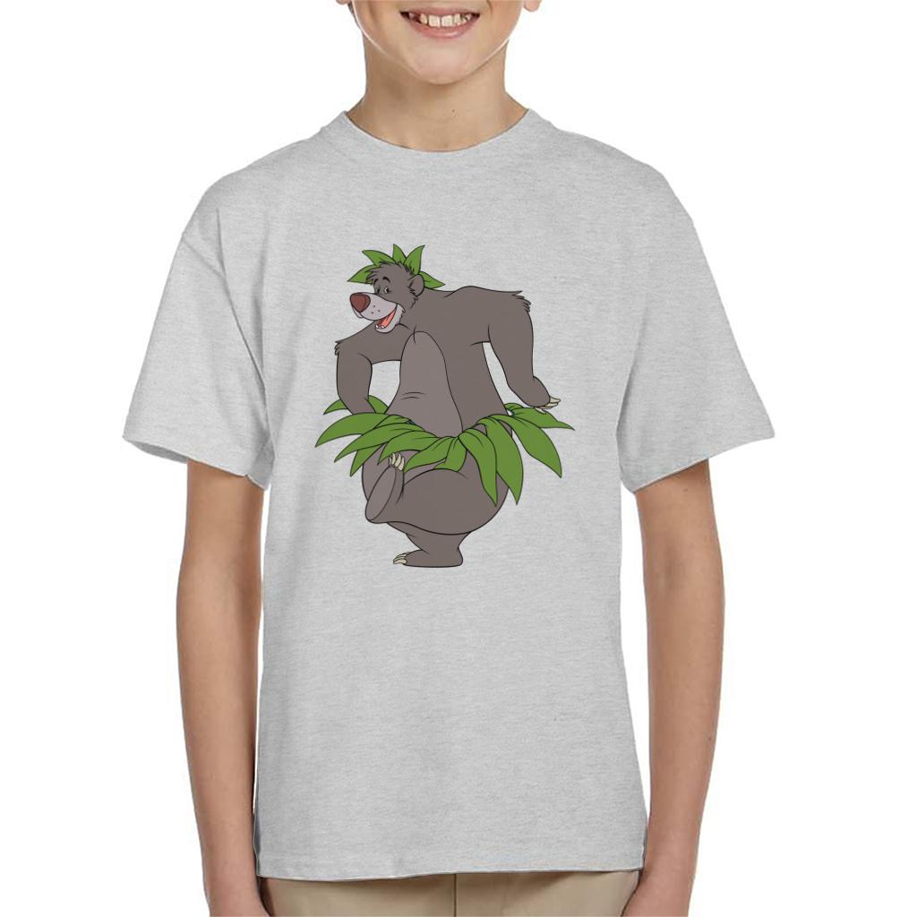 Disney The Jungle Book Baloo Leaf Dance Kid's T-Shirt-ALL + EVERY