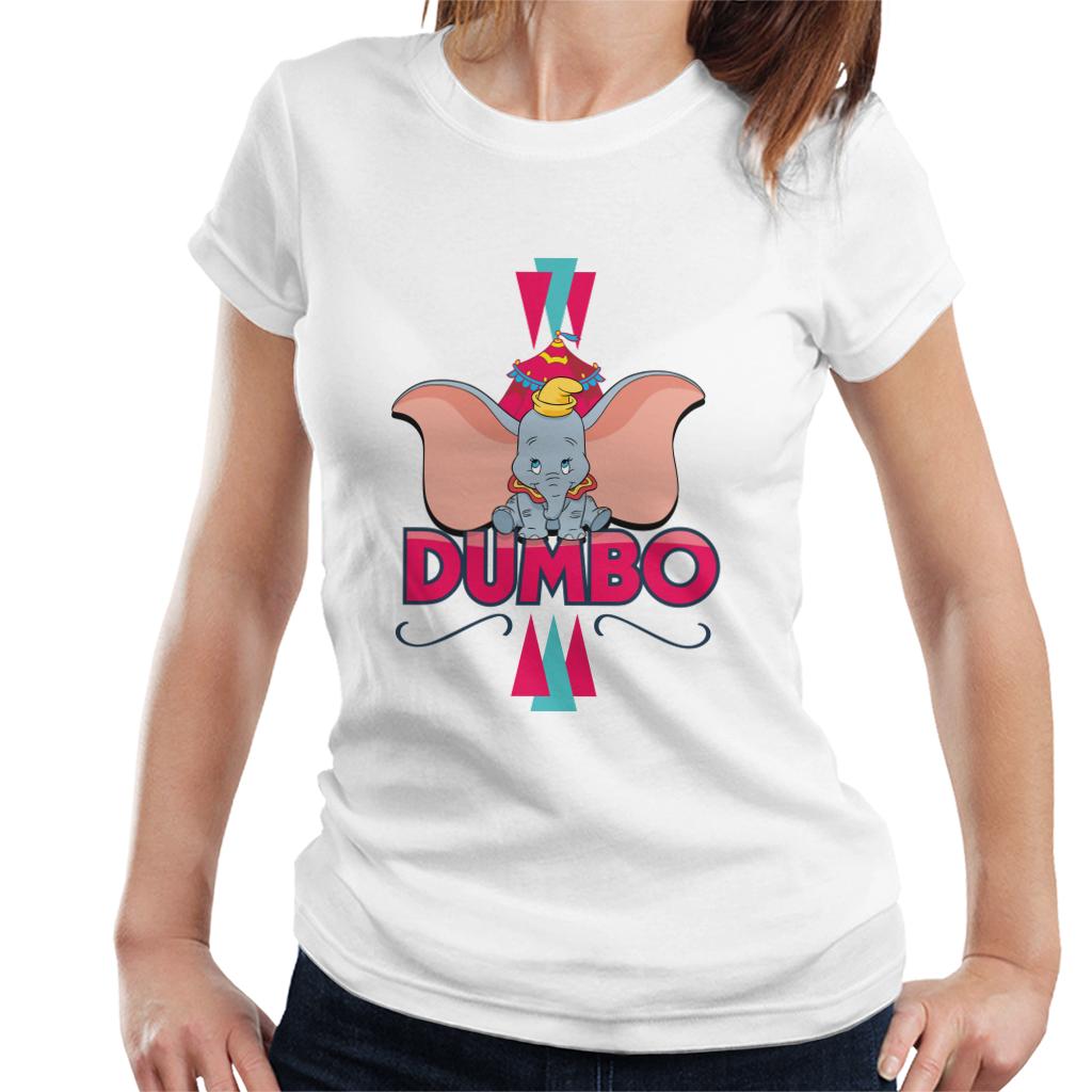 Disney Dumbo Ears Circus Art Women's T-Shirt-ALL + EVERY