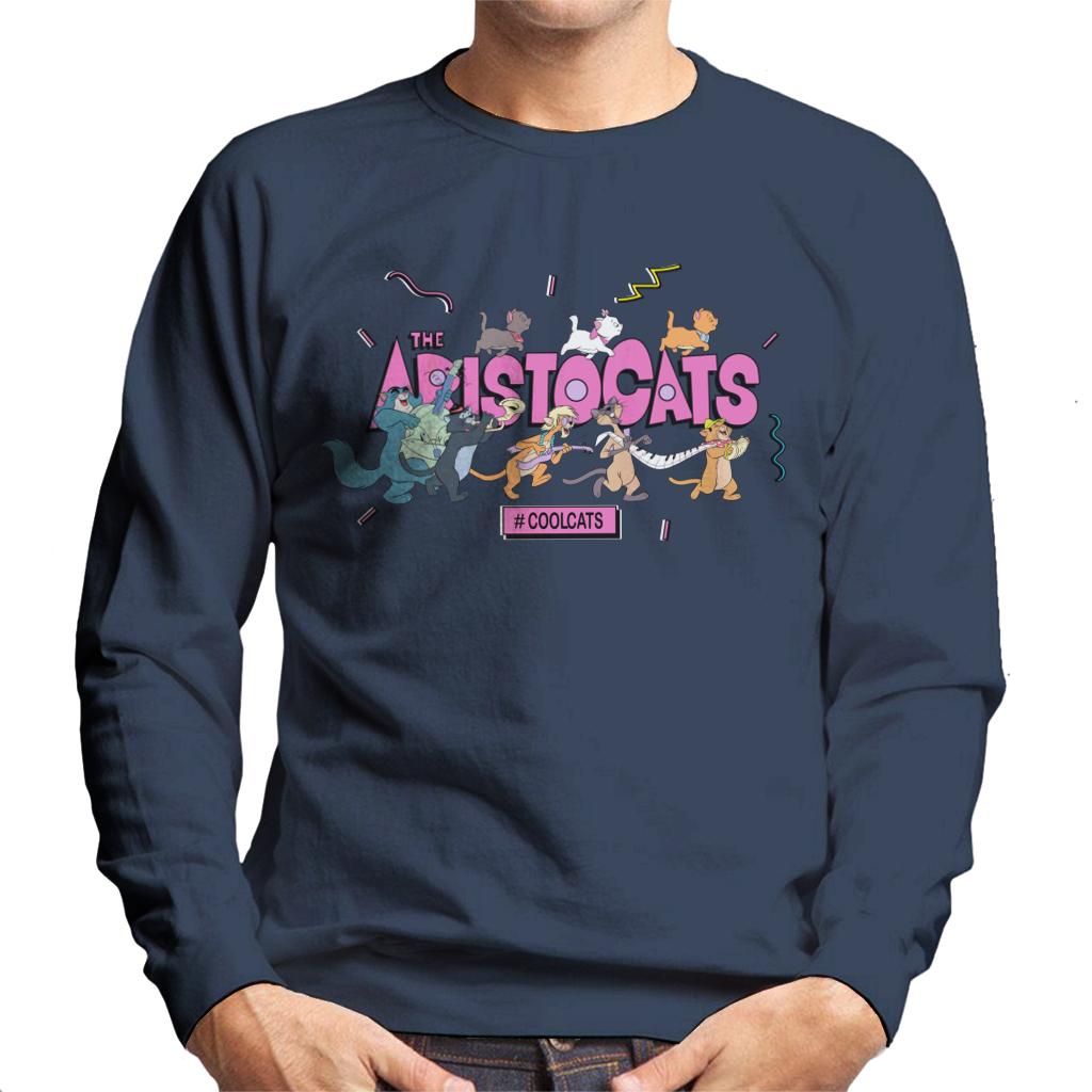 Disney The Aristocats Hashtag Cool Cats Men's Sweatshirt-ALL + EVERY