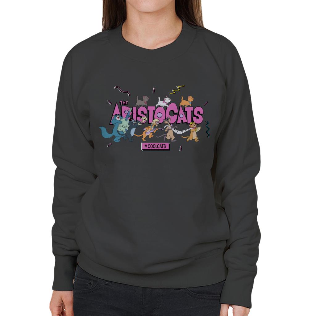 Disney The Aristocats Hashtag Cool Cats Women's Sweatshirt-ALL + EVERY