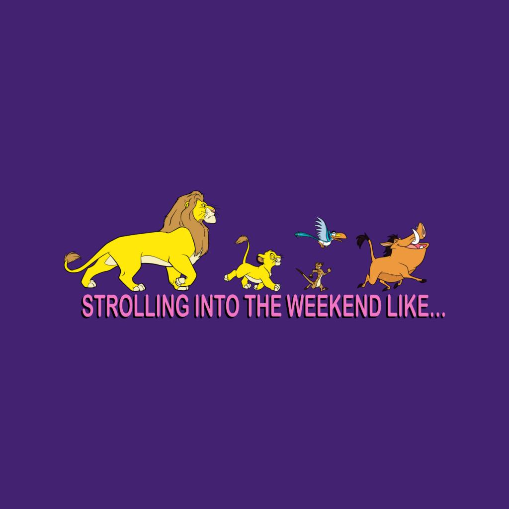 Disney The Lion King Strolling Into The Weekend Like Kid's T-Shirt-ALL + EVERY