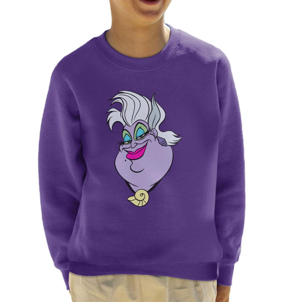 Disney Ursula Smile The Little Mermaid Kid's Sweatshirt-ALL + EVERY