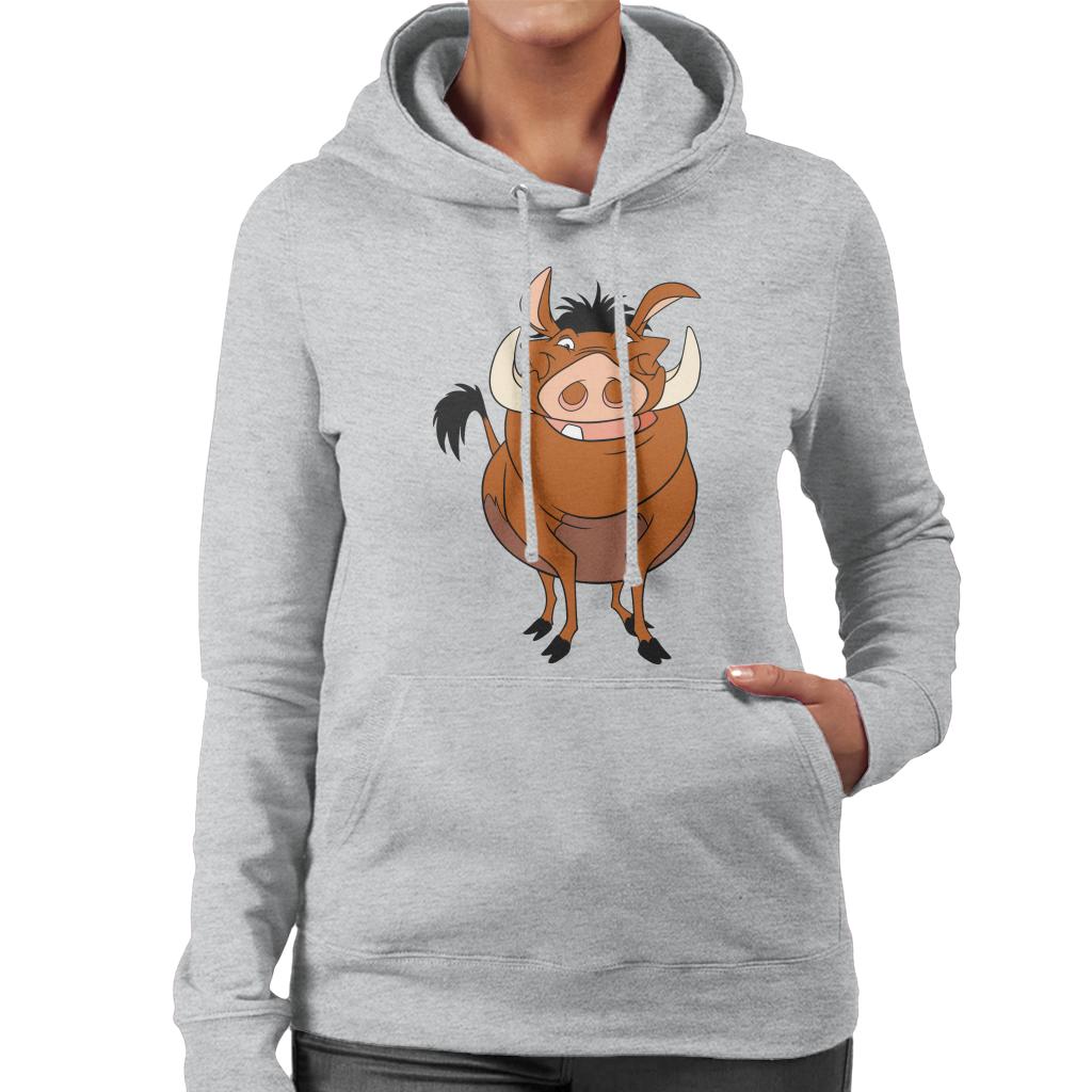 Disney Pumbaa Smile The Lion King Women's Hooded Sweatshirt-ALL + EVERY