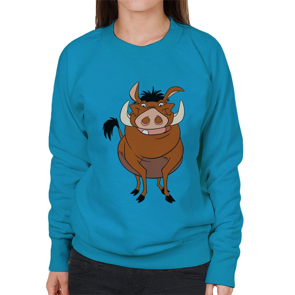 Disney Pumbaa Smile The Lion King Women's Sweatshirt-ALL + EVERY