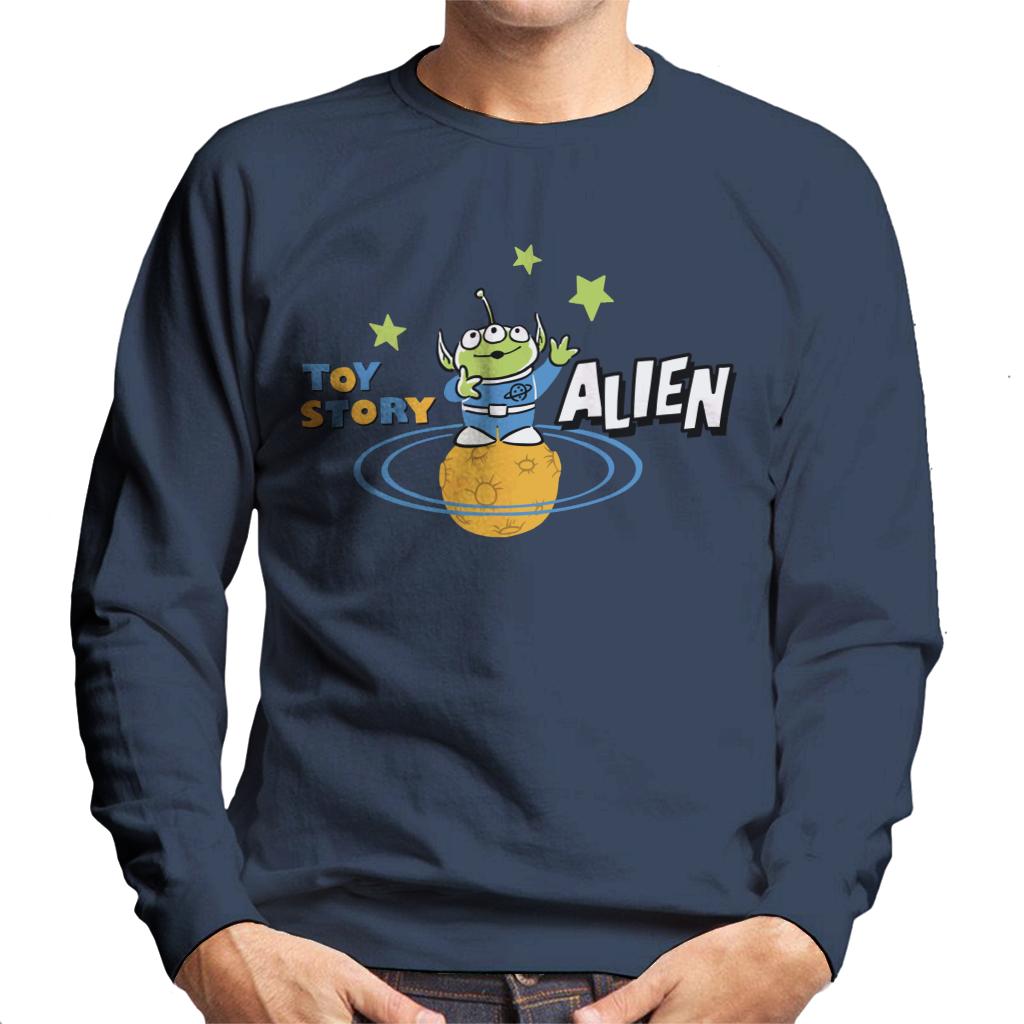 Disney Toy Story Pizza Planet Alien Men's Sweatshirt-ALL + EVERY