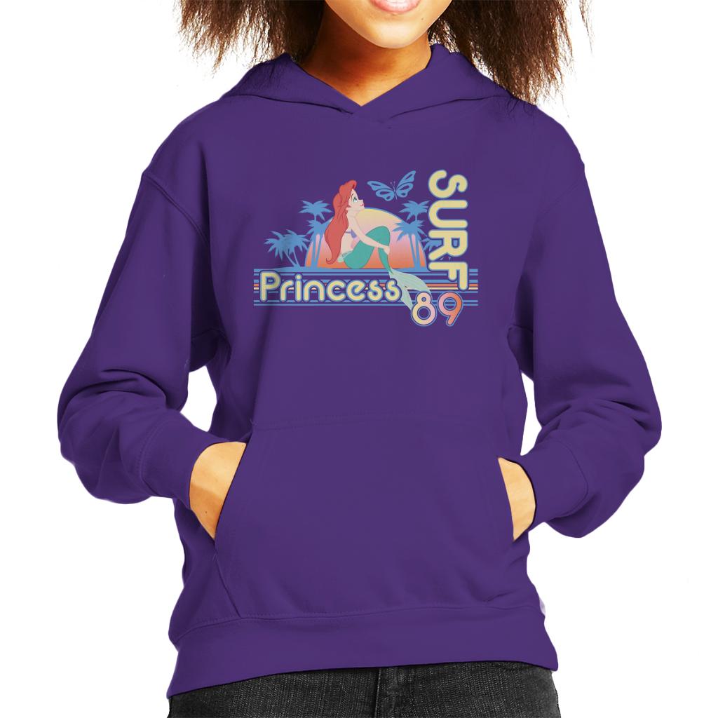 Disney Surf Princess 89 The Little Mermaid Kid's Hooded Sweatshirt-ALL + EVERY