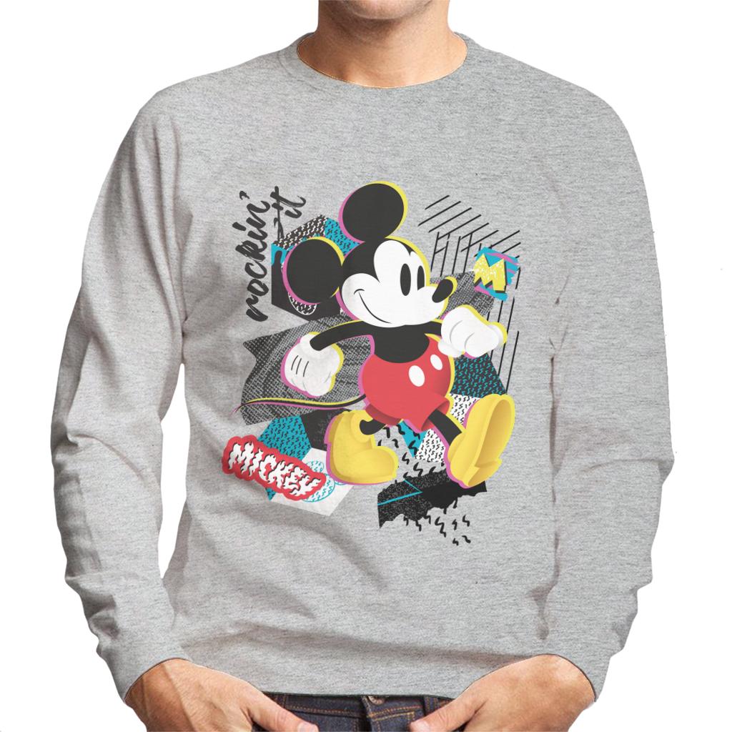 Disney Mickey Mouse Rockin It Retro Men's Sweatshirt-ALL + EVERY