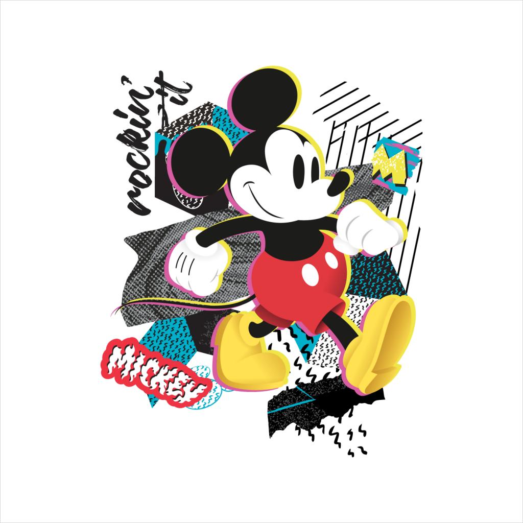 Disney Mickey Mouse Rockin It Retro Men's T-Shirt-ALL + EVERY