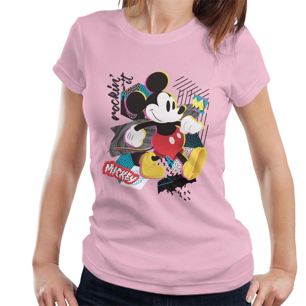 Disney Mickey Mouse Rockin It Retro Women's T-Shirt-ALL + EVERY