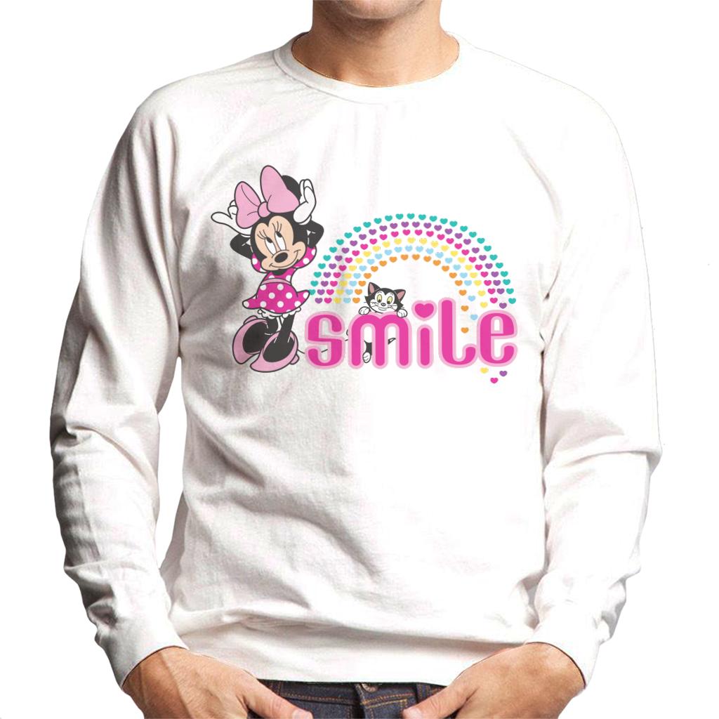 Disney Minnie Mouse And Figaro Smile Hearts Men's Sweatshirt-ALL + EVERY