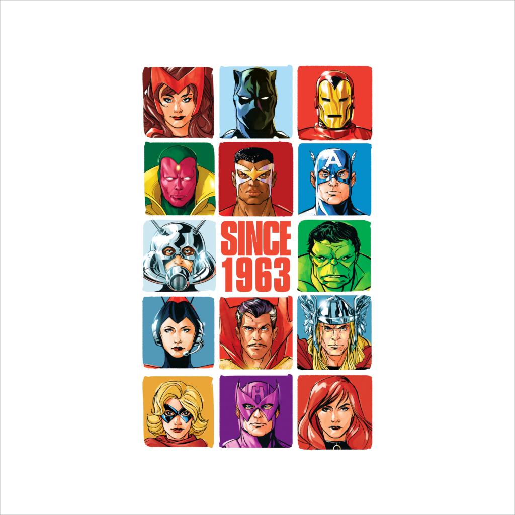 Marvel Avengers Headshot Tiles Since 1963 Men's T-Shirt-ALL + EVERY