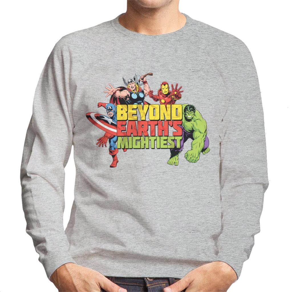 Marvel Avengers Attack Beyond Earths Mightiest Men's Sweatshirt-ALL + EVERY