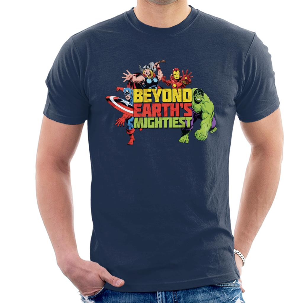 Marvel Avengers Attack Beyond Earths Mightiest Men's T-Shirt-ALL + EVERY