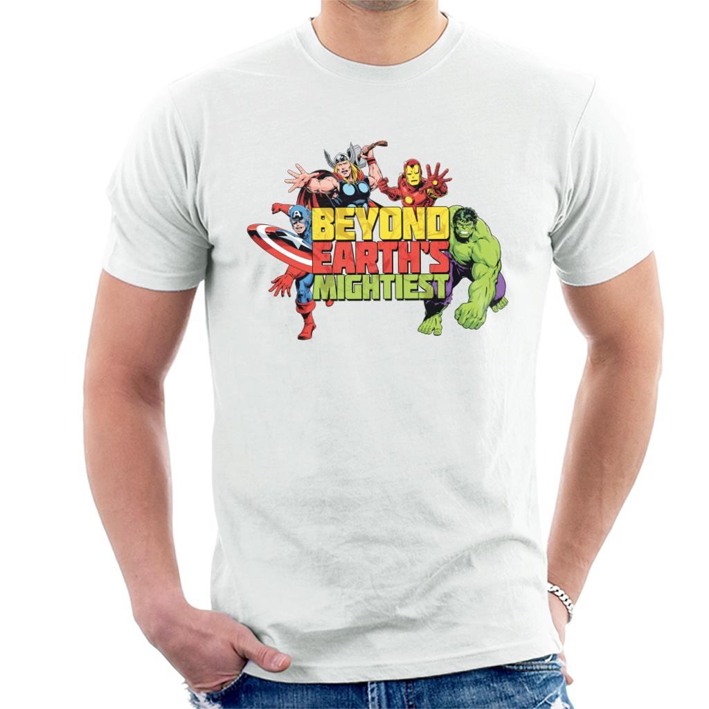 Marvel Avengers Attack Beyond Earths Mightiest Men's T-Shirt-ALL + EVERY