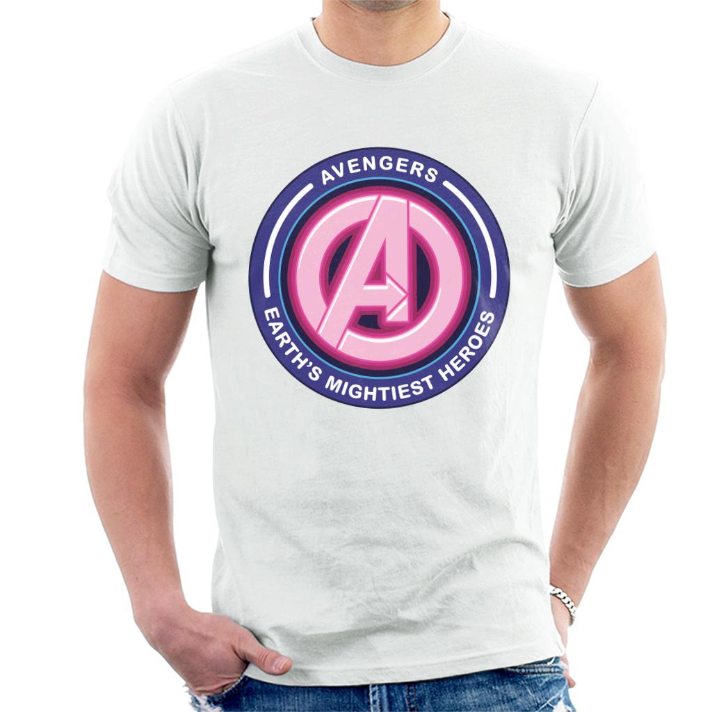 Marvel Avengers A Logo Earths Mightiest Heroes Men's T-Shirt-ALL + EVERY