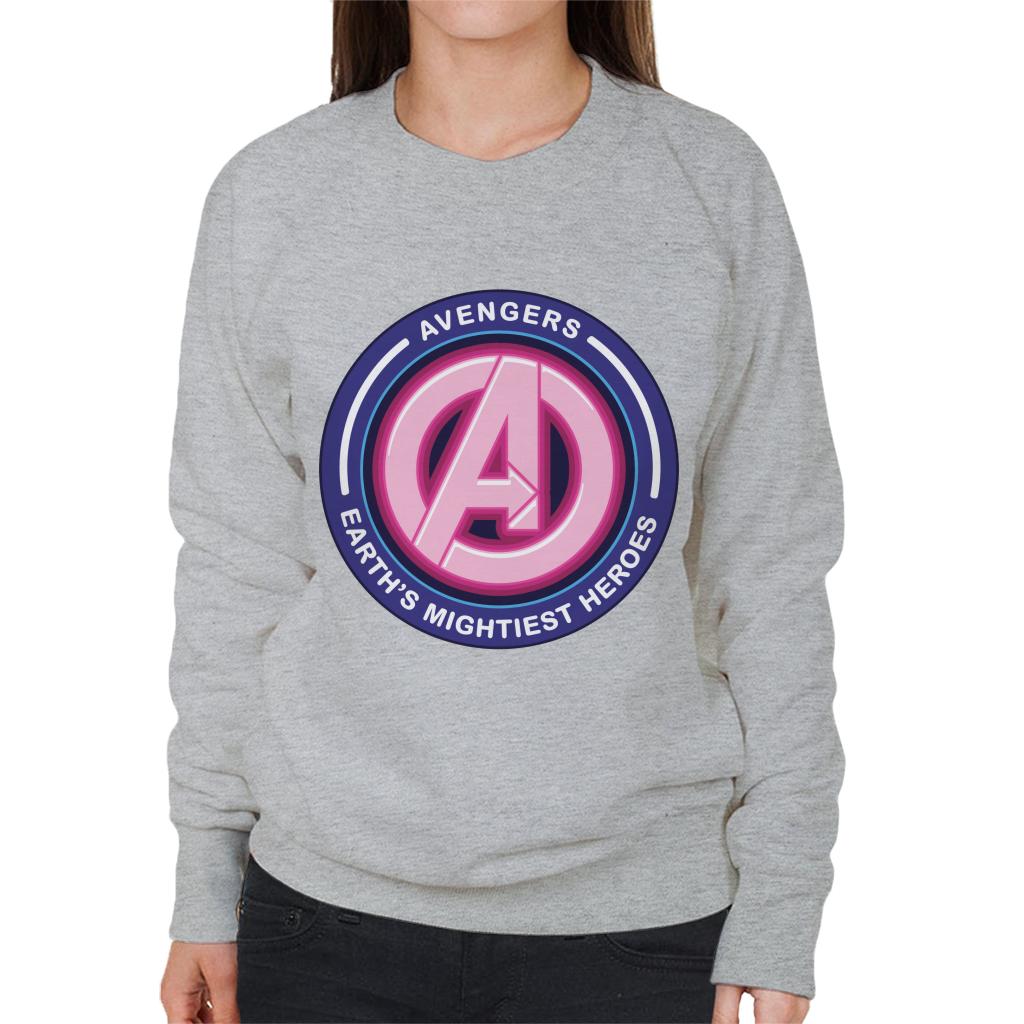 Marvel Avengers A Logo Earths Mightiest Heroes Women's Sweatshirt-ALL + EVERY